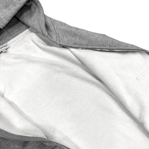 Ensemble deux pièces en <span class=keywords><strong>molleton</strong></span> épais de haute qualité, personnalisé avec rayures, sweat à capuche zippé oversize et pantalon de survêtement ample à jambes larges, style streetwear pour homme - Product Image 3