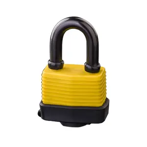 Hoge Kwaliteit Veiligheid Pad Lock Lock Met Pvc Cover Waterdicht Gelamineerd Hangslot