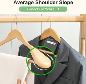 <span class=keywords><strong>Appendiabiti</strong></span> Personalizzati per Negozi di Abbigliamento, Grucce in Legno per Vestiti - Product Image 3