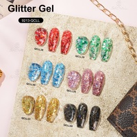 Gel UV pour ongles tendance, couleur longue durée, étiquette privée, paillettes, gel vernis à ongles