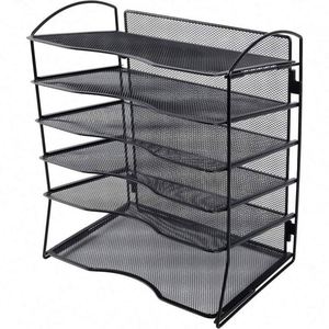 6-Tier Letter Tray Organiser Paper Filing Tray for Office Desk, <b>File</b> Holder with Stackable Filing Trays - Product Image 3