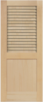 Armoire double à portes à persiennes, finition peinte en blanc, style hôtel américain
