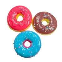 Jouet anti-stress Donut à presser le plus vendu, mignon, à rebond lent, créatif, nouveauté, réaliste, sur le thème de la nourriture, unisexe