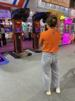 Machine de jeu électronique à monnayeur, machine de boxe sportive pour test de force, en bois, pour adultes, pour lieux de divertissement