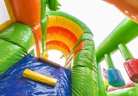 Château gonflable de 11 cm pour enfants, château plein air avec toboggan