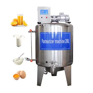 Kualitas Tinggi Ukuran Kecil 120l 105 Liter Bubur Buah 500 100 Liter Telur Susu Jus Mesin Pasteurisasi Tangki untuk Dijual