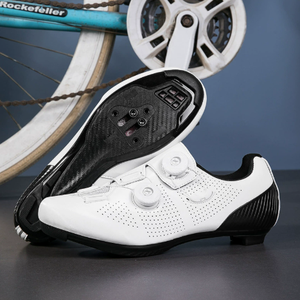 Chaussures de cyclisme Bronze, tige synthétique, semelle en fibre de carbone, fermeture Boa réglable, compatibles SPD, chaussures de vélo de route et VTT - Product Image 2