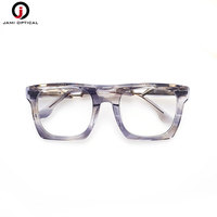 Montures optiques carrées imprimées en acétate vintage faites à la main, écologiques, à monture complète, personnalisables, pour usage quotidien unisexe – Vente en gros