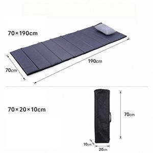 Chaise longue de plage portable pliable pour le camping en plein air avec appui-tête et auvent réglable - Product Image 2