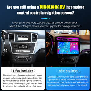 Auto multimediale da 13.3 pollici per lettore DVD per modelli <span class=keywords><strong>Mercedes</strong></span> ML compatibile con 2012 2015 Android con suono Surround GPS 4G - Product Image 3