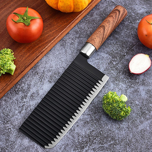 Cuchillo de cocina japonés Wa Handle, pieza única vendida por separado, mango de madera de haya o PP con revestimiento estampado, Santoku, Nakiri, Cleaver - Product Image 2