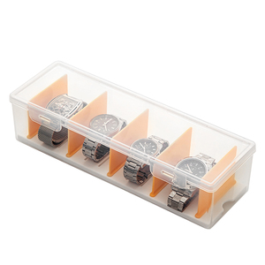 Nhà Máy Bán Buôn trong suốt PP nhựa hộp lưu trữ với ngăn để tổ chức đồng hồ và các mặt hàng nhỏ hình chữ nhật hình dạng - Product Image 1