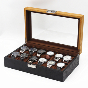 Nuevo Diseño de Lujo, Caja de Regalo para Relojes de MDF Ecológica y Protectora, con 12 Ranuras, para Exhibición, Almacenamiento y Venta al Por Mayor, con Cristal - Product Image 6