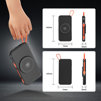 Banco de energía inalámbrico magnético Delgado fácil de llevar Cable tipo C integrado reemplazable 20W 22,5 W inalámbrico 15W carga rápida portátil Cha