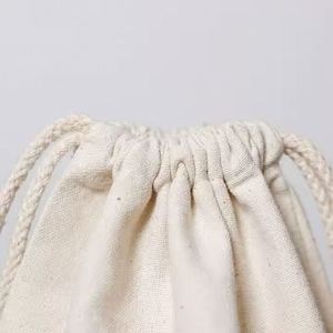 Sac de rangement cadeau en toile de jute écologique et recyclable avec logo personnalisé créatif, fond en coton biologique, cordon de serrage, vente en gros de bijoux - Product Image 2