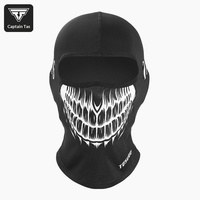Cagoule d'été en soie glacée, masque de protection solaire imprimé crâne, couvre-visage intégral, masque de moto et de cyclisme, cache-cou coupe-vent pour hommes