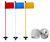 Drapeaux de golf personnalisés pour putting, kit de putting green pour jardin, accessoires de mini-golf, drapeau de trou cible avec tube inséré
