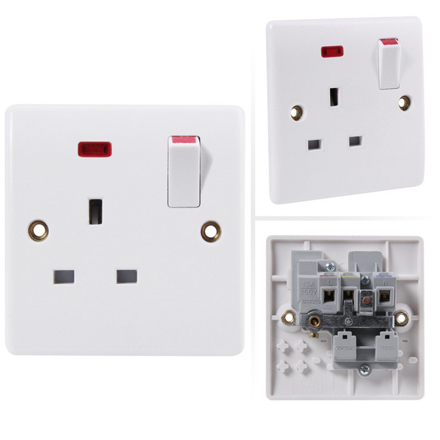 100 Series B Bakelite Panel British Concealed Wall Smart Light Switch 45A 13A/15A British Standard