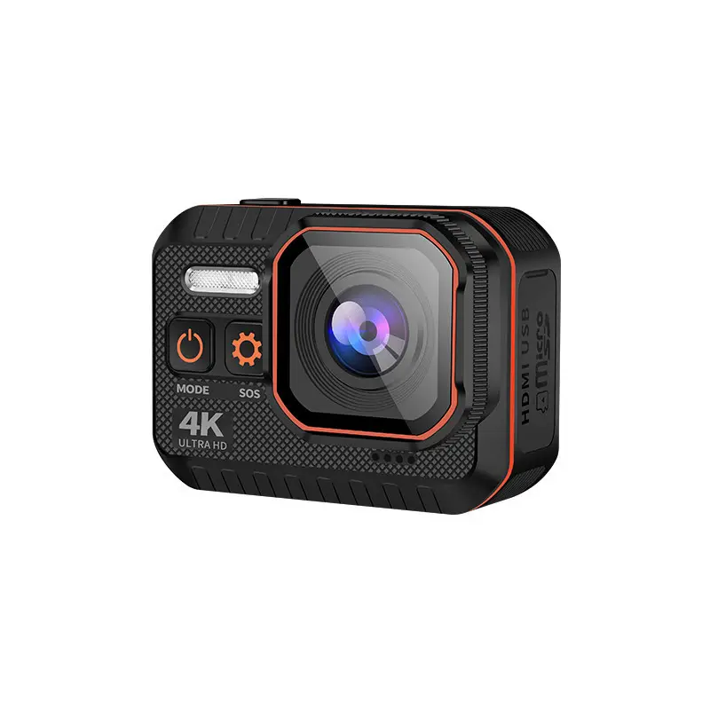 Caméra d'action 4K 60FPS avec écran de télécommande Caméra de sport étanche Enregistreur de lecteur Caméra de sport Casque Caméra d'action