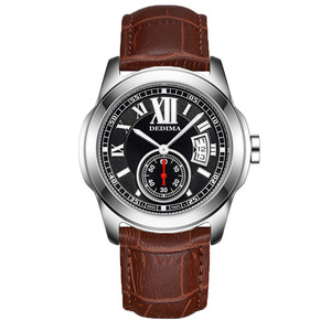 Montre Classique Homme en Acier Inoxydable, Chiffres Romains, Sous-cadran, Fenêtre Calendrier, Quartz Décontractée et Professionnelle – Vente en Gros à Chaud - Product Image 5