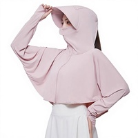 Veste d'été légère et respirante à capuche pour femme, en soie glacée, anti-UV, à manches longues, séchage rapide, coupe décontractée