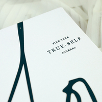 OVO Printing Cahier de notes personnalisé à couverture rigide et inspirant pour les soins personnels avec logo en feuille d'or Livre de soins personnels