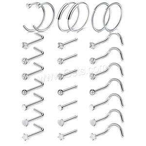 Aço inoxidável piercing nariz jóias unisex corpo piercing jóias nariz - Product Image 2