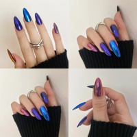 Menghe – poudre de miroir métallique Aurora 5ml, vernis à ongles sans poussière, liquide magique, ongles chromés