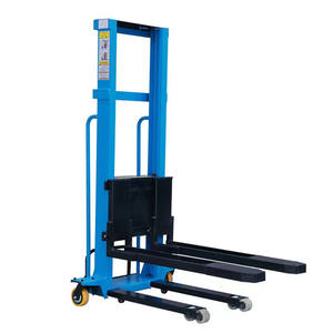 1Ton 1,3 M 1,6 M Lift Full-<span class=keywords><strong>electric</strong></span> Portable Self Loading <span class=keywords><strong>Stacker</strong></span> Ladder Truck Carretilla elevadora eléctrica - Product Image 4