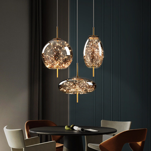 Lampadario Creativo di Lusso <span class=keywords><strong>per</strong></span> Camera <span class=keywords><strong>da</strong></span> Letto, Lampada Artistica Personalizzata <span class=keywords><strong>per</strong></span> Bancone Bar e <span class=keywords><strong>Sala</strong></span> <span class=keywords><strong>da</strong></span> <span class=keywords><strong>Pranzo</strong></span>, Lampadario in Vetro - Product Image 1