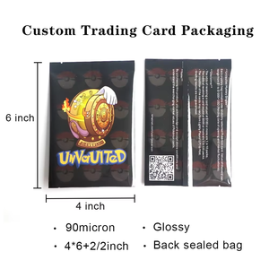 تغليف من رقائق الألومنيوم بالختم الحراري لأغلفة بطاقات التداول القابلة للإغلاق، أكياس مايلر بختم خلفي مع طباعة شعار مخصص، أكياس صغيرة للتعبئة - Product Image 3