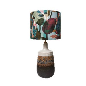 Table Lamp With Liberty Fabric E27 LED Bulb Base Switch Control Modern Simple Design Ambient <b>Lighting</b> Decor - Product Image 5