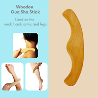 Brosse sèche pour le corps vegan avec logo personnalisé, manche antidérapant profilé, kit d'outils de massage pour la thérapie du bois, sculpture corporelle anti-cellulite Gua Sha