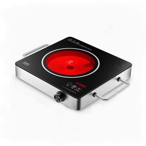 Estufa infrarroja de un solo quemador, precio de fábrica, cocina infrarroja, estufa de cerámica de vidrio Crytal negro con servicio de logotipo OEM - Product Image 1