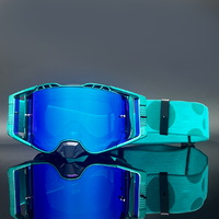 Lunettes de course tout-terrain personnalisées pour motocross, avec lentilles interchangeables, protection UV 100%, lunettes MX