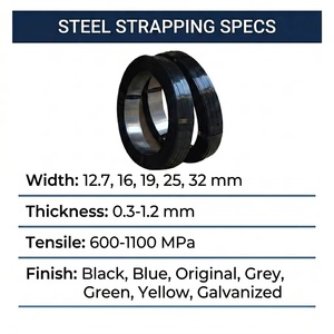 Cinghia Manuale in Acciaio Cerato di Alta Qualità 12,7mm 0,5mm <span class=keywords><strong>per</strong></span> Spedizioni Certificata ISO - Product Image 4