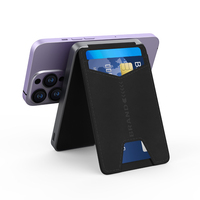Power Bank Magnetik Nirkabel Multifungsi 20W Pengisian Cepat 5000mAh dengan Tempat Kartu, Charger Ponsel Portabel untuk Perjalanan