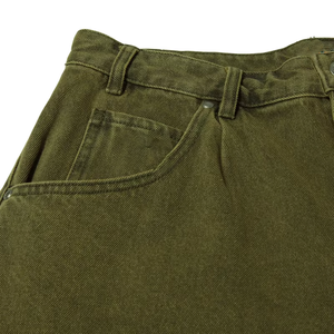 Personnalisé Hommes Garçons 2025 Tendance Camo <span class=keywords><strong>Vert</strong></span> Brodé Logo Jeans 100% Coton Denim Shorts - Product Image 6