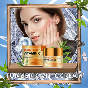 Crema Blanqueadora con Vitamina C y Cúrcuma, Humectante Antienvejecimiento, Colágeno Reafirmante, Hidrata y Unifica el Tono de Piel, con Ácido Kójico - Product Image 2