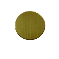 Jengdong — étiquettes métalliques en acier inoxydable, personnalisées, plaque ronde en laiton, pièces de monnaie en laiton, brosse de polissage, ronde