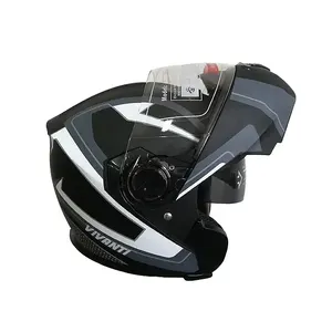 Off-road xe máy Mũ bảo hiểm Modular kép Visor Flip-up Full mặt mát xe máy Mũ bảo hiểm