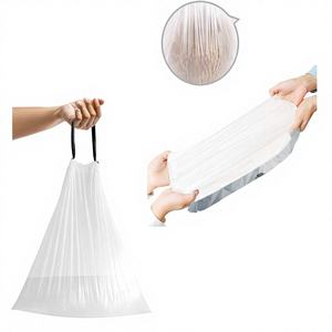 Bolsas de Basura Resistentes con Cordón Teivio, Bolsas Pequeñas Blancas para Basurero, para Hogar, Oficina, Cocina y Baño - Product Image 1