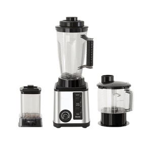 בלנדר 3L נירוסטה עוצמתי 8 ב-1, 3 ב-1 מטחנת בשר, קרח, מסחטת מיצים, מיקסר בצק, מיכל פלסטיק - Product Image 4