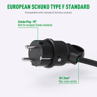 Connecteur mâle Schuko PHEIYON 90 degrés IP44 pour câble 3G1.5mm² avec conception de câblage terminal pour applications extérieures