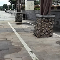 Panier gabion en treillis soudé galvanisé, antirouille, pour la régulation des rivières, la protection des pentes, la décoration des jardins et des paysages - Durable, facile à installer