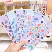 Feuilles d'autocollants Kawaii 3D de créatures marines, autocollants pastel de petits animaux marins pour enfants, scrapbooking et usage éducatif