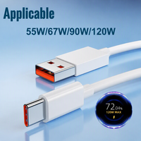 Câble de charge super rapide USB-A vers Type-C 120W, cordon de charge rapide 55W 67W 90W pour téléphone portable