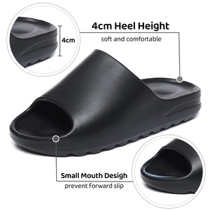 <span class=keywords><strong>Ciabatte</strong></span> Estive Personalizzate Modello Cloud a Punta Aperta <span class=keywords><strong>per</strong></span> <span class=keywords><strong>Uomo</strong></span> e Donna da Interno/Esterno con Suola Morbida e Spessa, Leggere, Antiscivolo in Schiuma EVA <span class=keywords><strong>per</strong></span> Spiaggia - Product Image 2