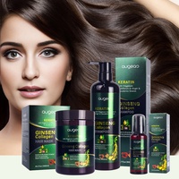 Marques OEM Meidu : Meilleur traitement en gros – Kit de soins capillaires au shampoing protéiné à la kératine et au ginseng