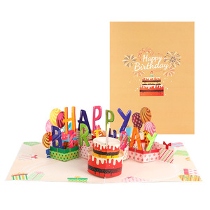Tarjeta de Felicitación 3D Pop-up con Música de <span class=keywords><strong>Feliz</strong></span> Cumpleaños, con Luces y Sonido, Regalo Creativo, Tarjeta de Felicitación de Cumpleaños - Product Image 4